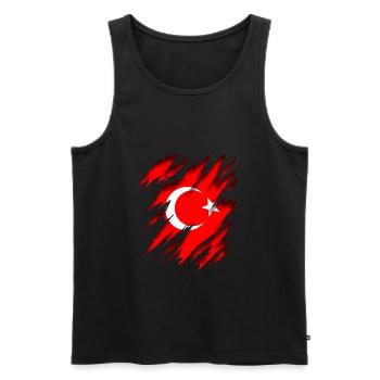 Turquie Türkiye - Débardeur bio Premium Homme - noir - Devant - Michal (187cm)