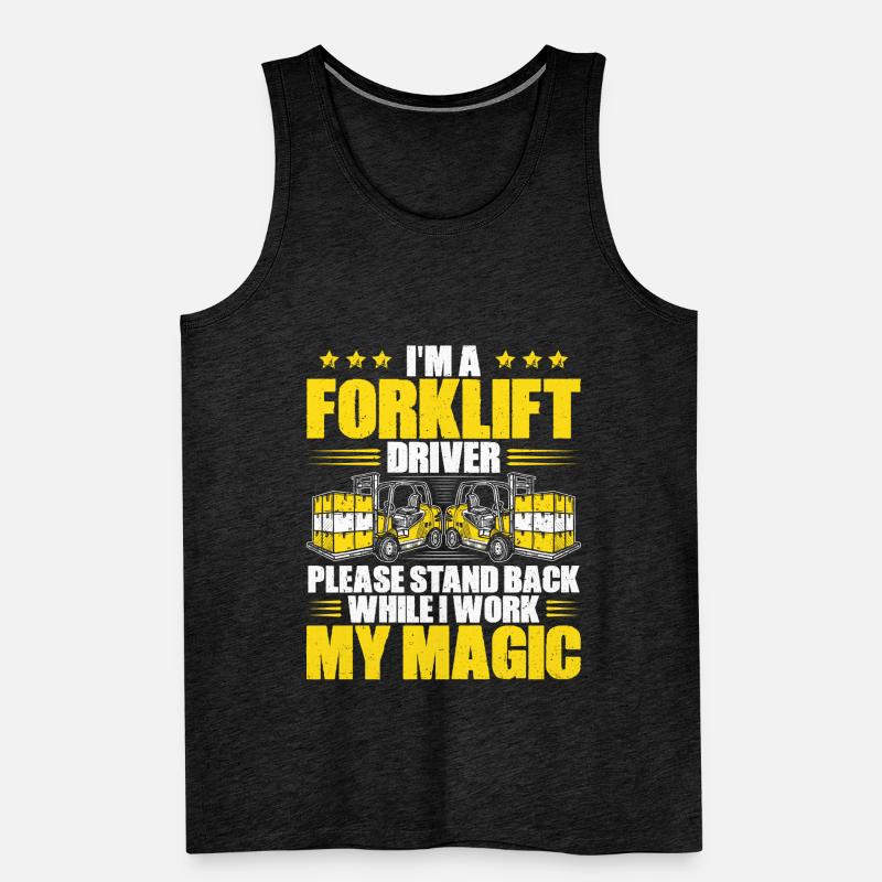 Staplerfahrer Gabelstaplerfahrer Gabelstapler Männer Premium Bio Tank Top