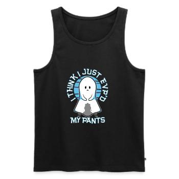 I Think I Just EVP'd My Pants - Männer Premium Bio Tank Top - Schwarz - Vorne - AI Model Male 178 light (178cm)