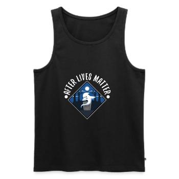 After Lives Matter - Männer Premium Bio Tank Top - Schwarz - Vorne - AI Model Male 178 light (178cm)