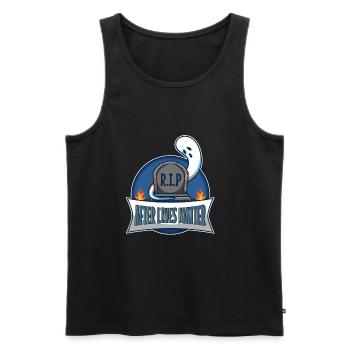 After Lives Matter - Männer Premium Bio Tank Top - Schwarz - Vorne - AI Model Male 178 light (178cm)