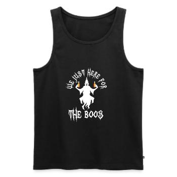 I'm Just Here For The Boos - Men's Premium Organic Tank Top - black - Front - AI Model Male 178 light (178cm)