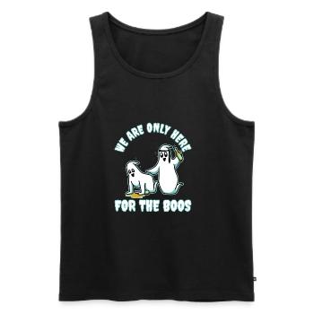 I'm Just Here For The Boos - Men's Premium Organic Tank Top - black - Front - AI Model Male 178 light (178cm)