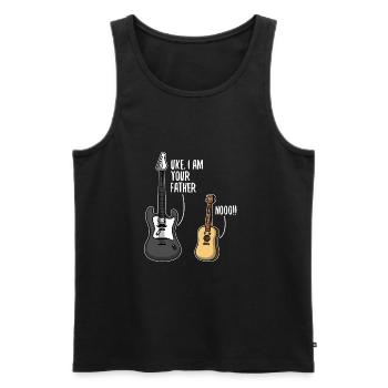Uke i am your father - Männer Premium Bio Tank Top - Schwarz - Vorne - Michal (187cm)