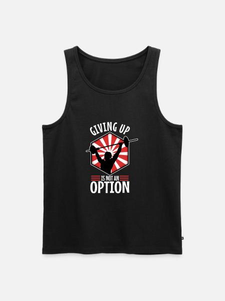 Abandonner n’est pas une option - Débardeur bio Premium Homme - noir