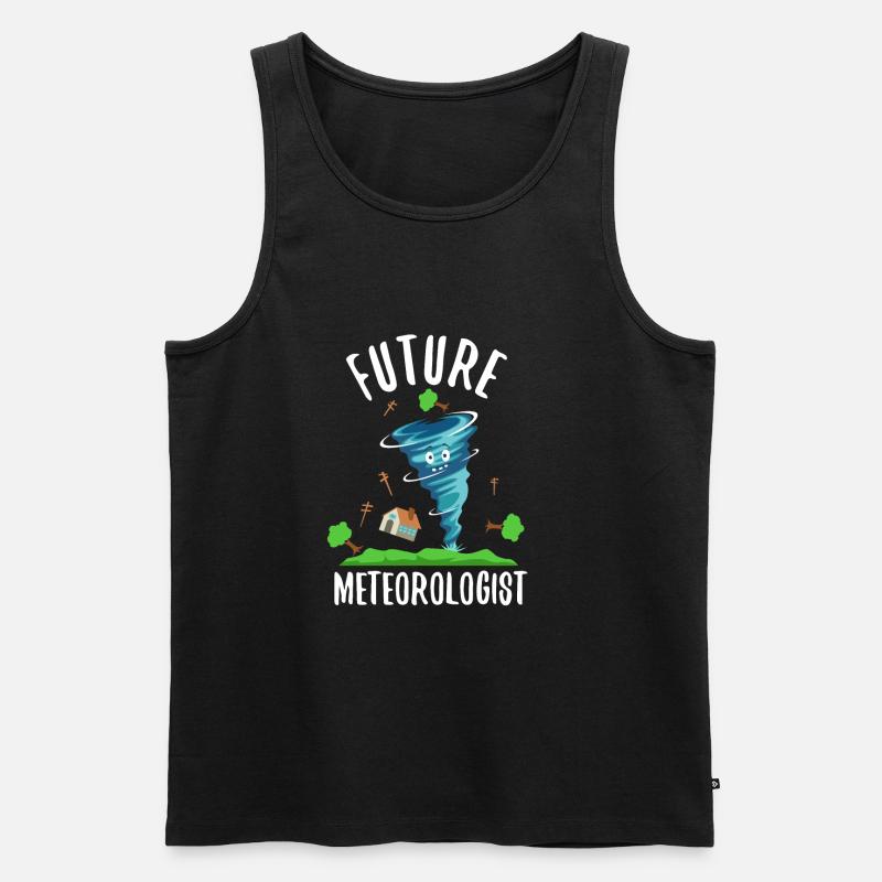 Future Meteorologist - Männer Premium Bio Tank Top - Schwarz