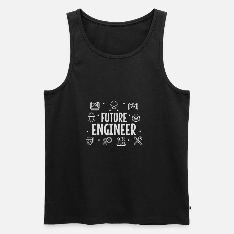 Future Engineer - Männer Premium Bio Tank Top - Schwarz