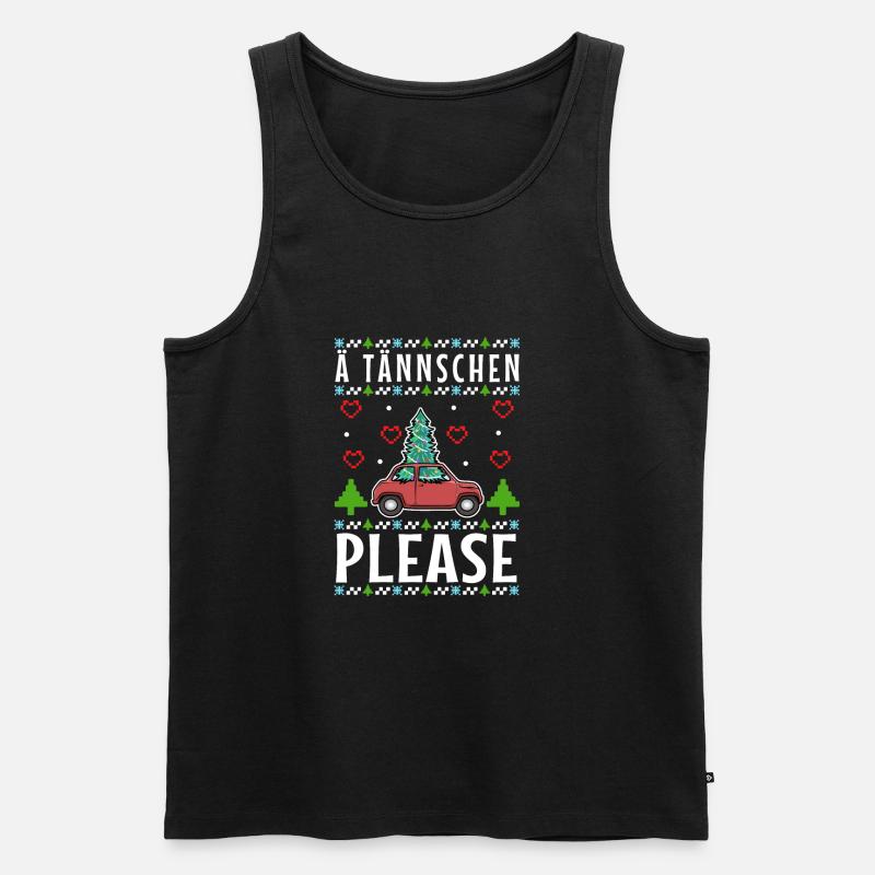 Ä Tännschen please - Männer Premium Bio Tank Top - Schwarz