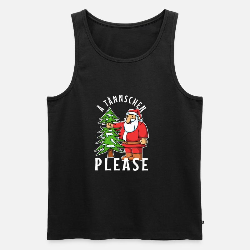 Ä Tännschen please - Männer Premium Bio Tank Top - Schwarz