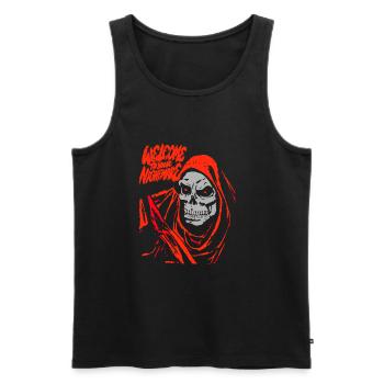 Welcome to youre Nightmare - Männer Premium Bio Tank Top - Schwarz - Vorne - Michal (187cm)