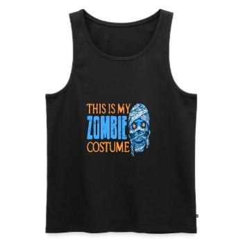 Zombie - This is my Zombie Costume - Men's Premium Organic Tank Top - black - Front - Michal (187cm)