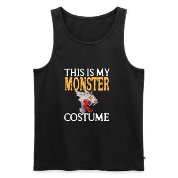Monster - This is my Monster Costume - Männer Premium Bio Tank Top - Schwarz - Vorne - AI Model Male 178 light (178cm)