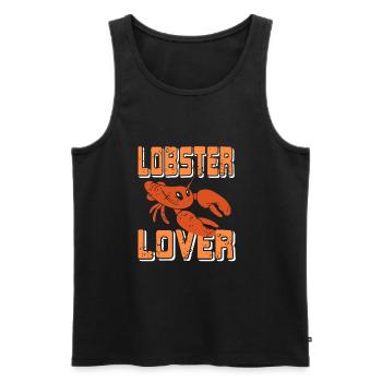 Amateur de homard - Débardeur bio Premium Homme - noir - Devant - AI Model Male 178 light (178cm)