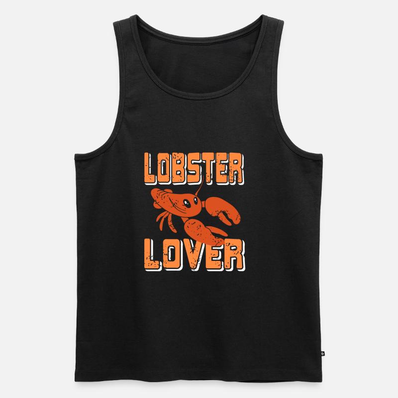 Lobster lover - Männer Premium Bio Tank Top - Schwarz