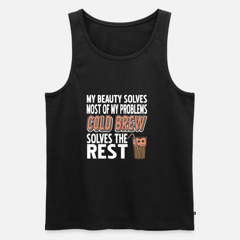 Cold brew solves the rest - Männer Premium Bio Tank Top - Schwarz
