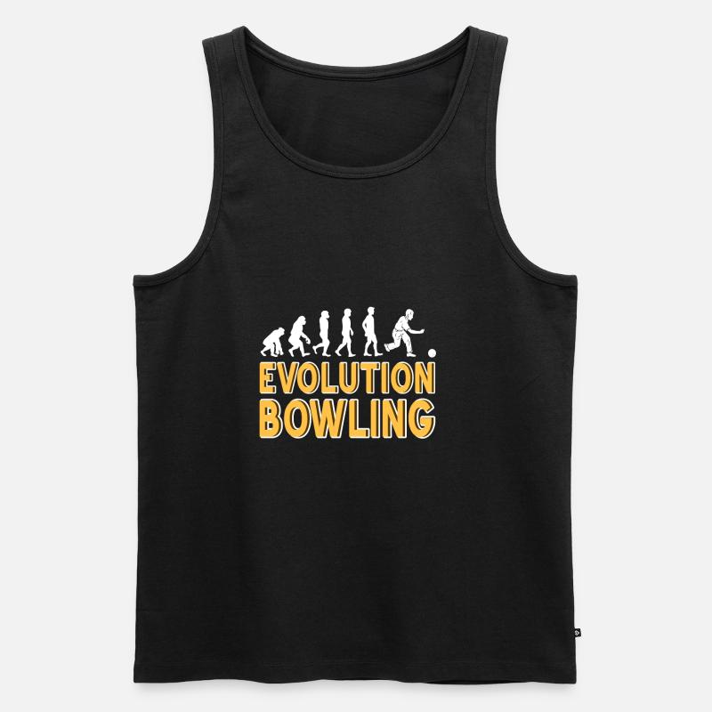 Evolution bowling - Men's Premium Organic Tank Top - black