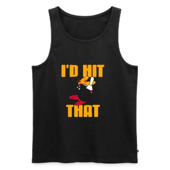 Bowling - Id hit That - Men's Premium Organic Tank Top - black - Front - AI Model Male 178 light (178cm)