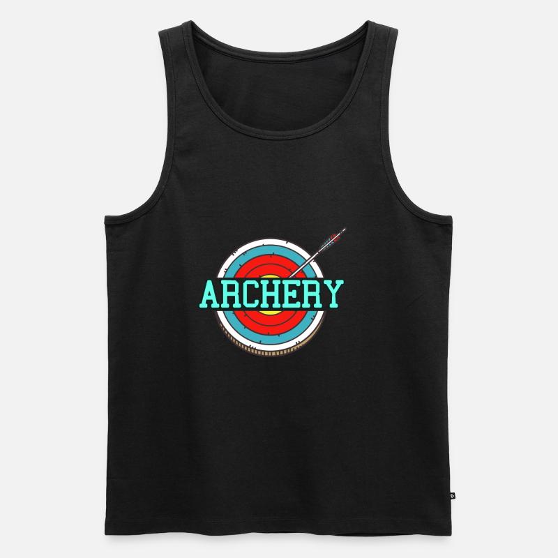 Schütze Archery - Männer Premium Bio Tank Top - Schwarz
