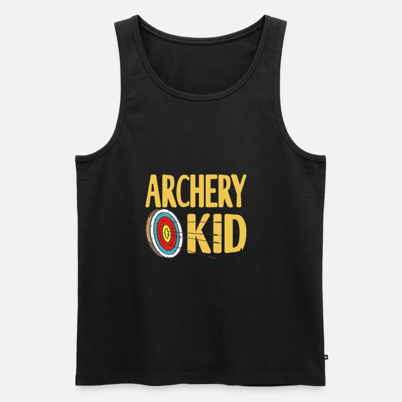 Bogenschütze - Archery Kid - Männer Premium Bio Tank Top - Schwarz