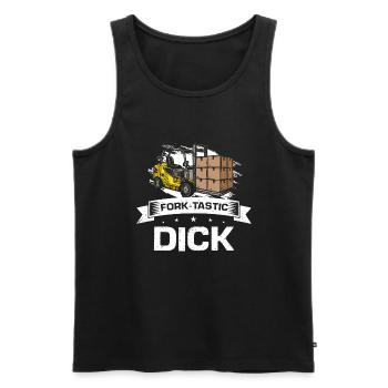 Gabelstaplerfahrer und Lagerhaus Gabestaplerfahrer - Männer Premium Bio Tank Top - Schwarz - Vorne - AI Model Male 178 light (178cm)