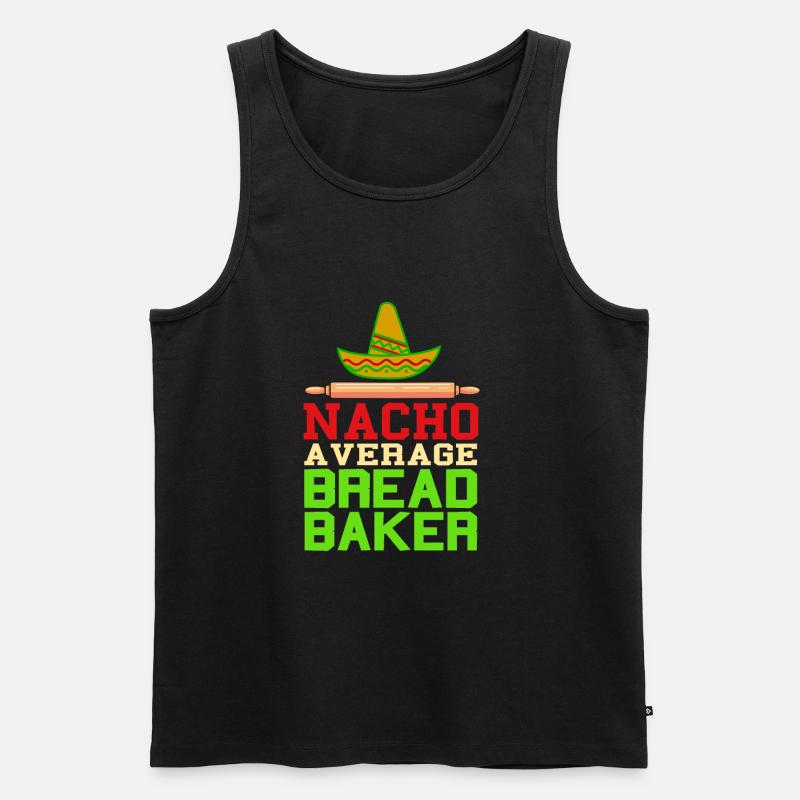 Nacho a verage bread baker - Men's Premium Organic Tank Top - black