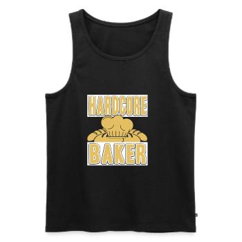 Hardcore Baker - Männer Premium Bio Tank Top - Schwarz - Vorne - AI Model Male 178 light (178cm)