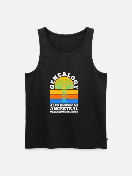 Ancestral obsession disorder - Men's Premium Organic Tank Top - black