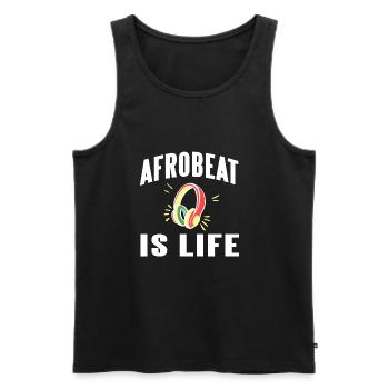 Arobeat, c’est la vie - Débardeur bio Premium Homme - noir - Devant - AI Model Male 178 light (178cm)