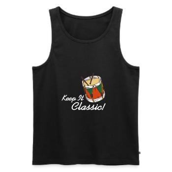 Afrobeat - Keep it classic - Men's Premium Organic Tank Top - black - Front - AI Model Male 178 light (178cm)