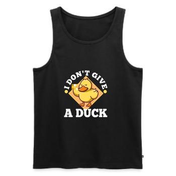 Je ne donne pas un canard - Débardeur bio Premium Homme - noir - Devant - Michal (187cm)