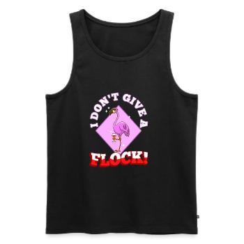 I don't give a flock - Männer Premium Bio Tank Top - Schwarz - Vorne - AI Model Male 178 light (178cm)