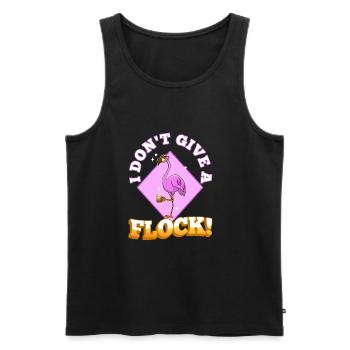 I don't give a flock - Männer Premium Bio Tank Top - Schwarz - Vorne - AI Model Male 178 light (178cm)