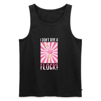 I don't give a flock - Männer Premium Bio Tank Top - Schwarz - Vorne - AI Model Male 178 light (178cm)