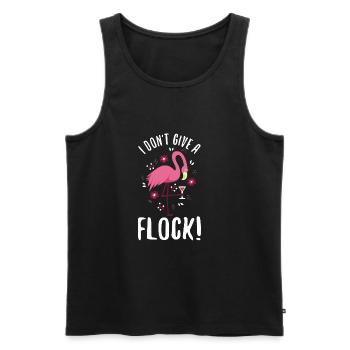 I don't give a flock - Männer Premium Bio Tank Top - Schwarz - Vorne - AI Model Male 178 light (178cm)