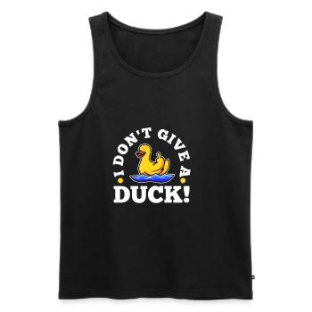 Je ne donne pas un canard - Débardeur bio Premium Homme - noir - Devant - Michal (187cm)