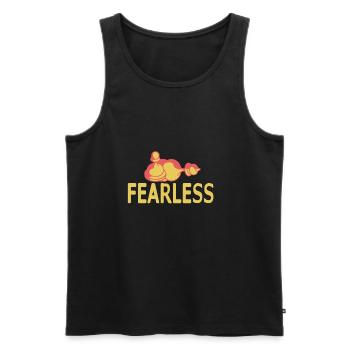 Chess - Fearless - Men's Premium Organic Tank Top - black - Front - AI Model Male 178 light (178cm)