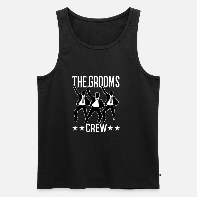 Groom Crew - Männer Premium Bio Tank Top - Schwarz