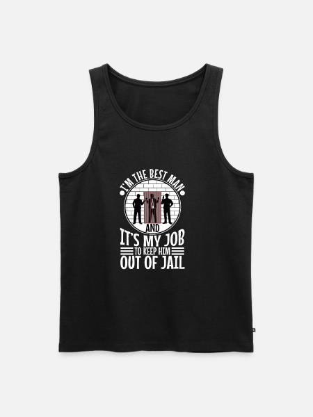 Im the best man - Men's Premium Organic Tank Top - black