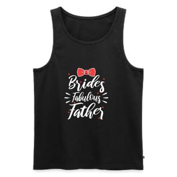 Brides fabulous father - Männer Premium Bio Tank Top - Schwarz - Vorne - AI Model Male 178 light (178cm)