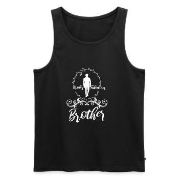 Brides fabulous Brother - Männer Premium Bio Tank Top - Schwarz - Vorne - AI Model Male 178 light (178cm)