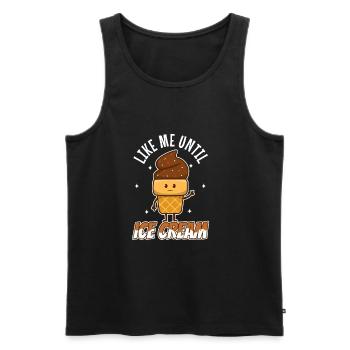 Lick Me Until Ice Cream - Männer Premium Bio Tank Top - Schwarz - Vorne - Michal (187cm)