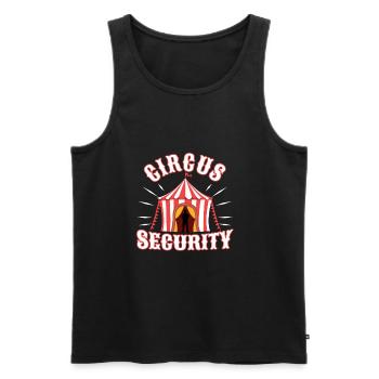 Circus security - Männer Premium Bio Tank Top - Schwarz - Vorne - AI Model Male 178 light (178cm)