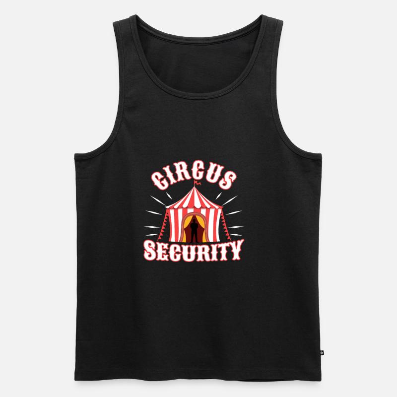 Circus security - Männer Premium Bio Tank Top - Schwarz