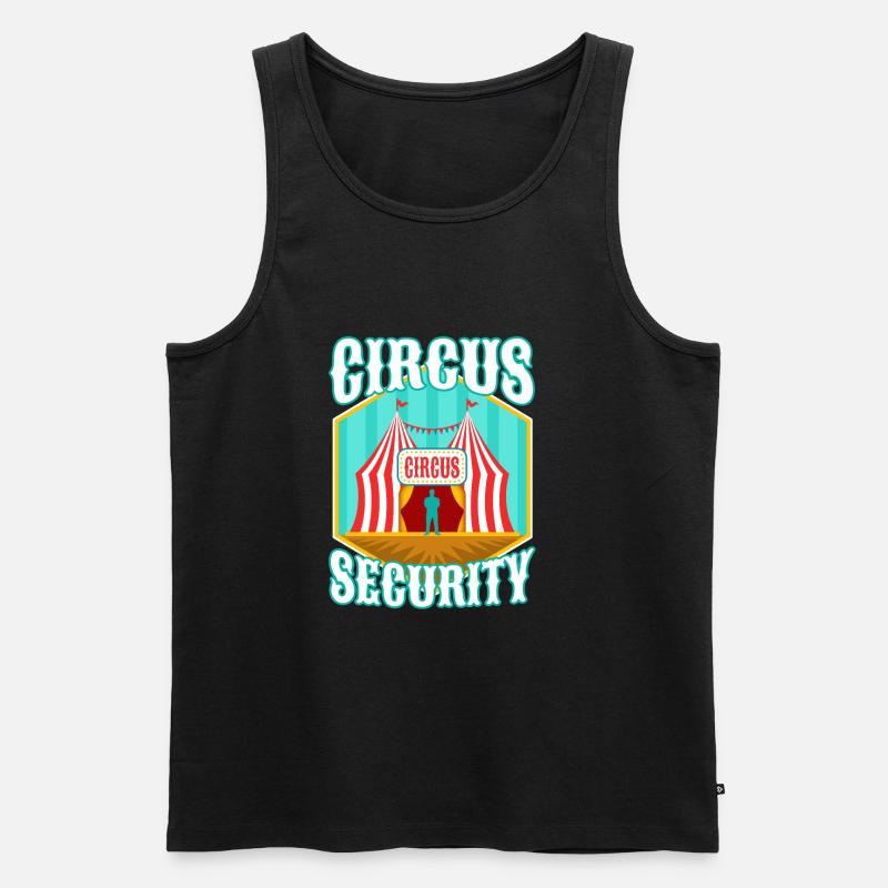 Circus security - Männer Premium Bio Tank Top - Schwarz