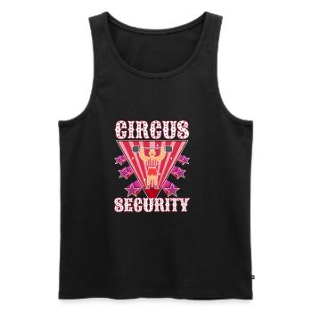Circus security - Männer Premium Bio Tank Top - Schwarz - Vorne - AI Model Male 178 light (178cm)