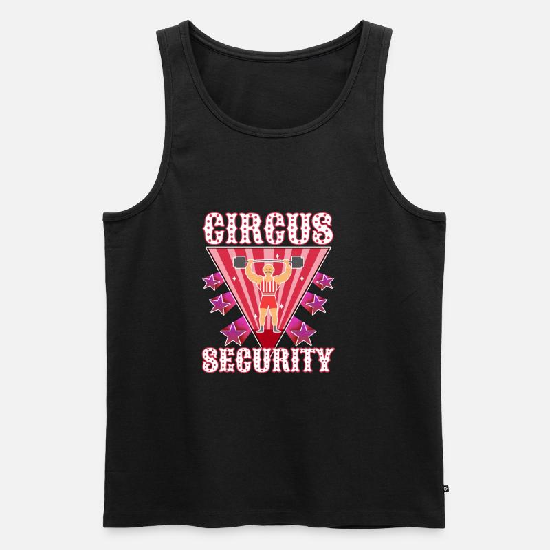 Circus security - Männer Premium Bio Tank Top - Schwarz