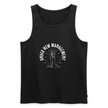 Under New Management groom - Men's Premium Organic Tank Top - black - Front - Michal (187cm)