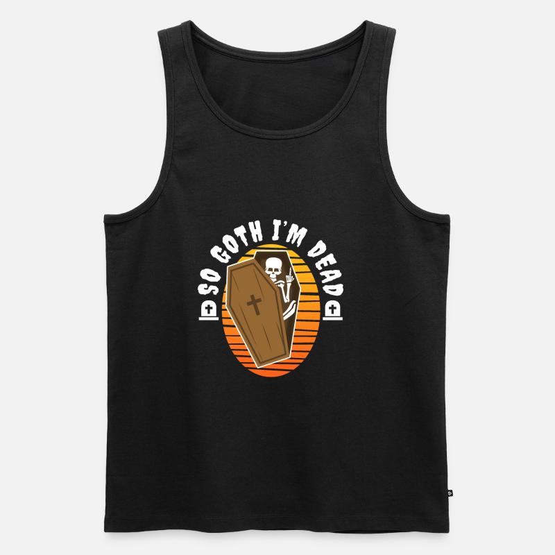 So Goth I'm Dead - Männer Premium Bio Tank Top - Schwarz