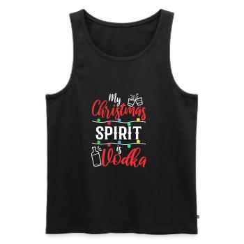 Mon de Noël est la vodka - Débardeur bio Premium Homme - noir - Devant - Michal (187cm)