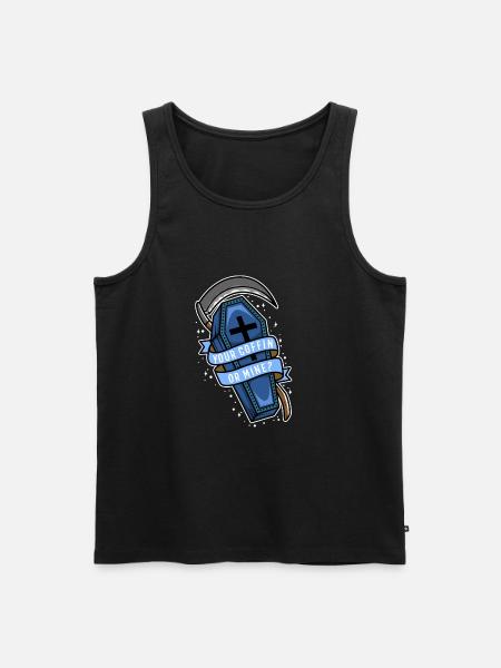Your coffin or mine? - Men's Premium Organic Tank Top - black